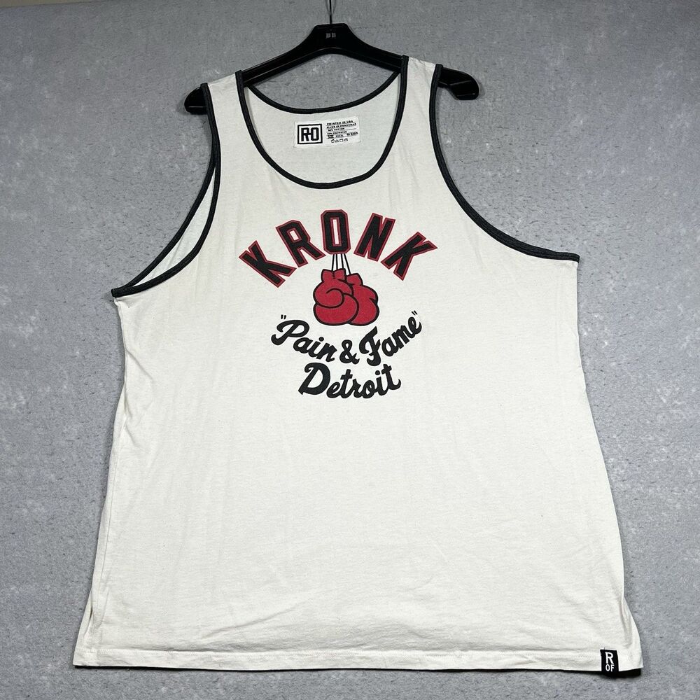 Roots of Fight KRONK Boxing Pain & Fame Detroit Tank Top Shirt Men’s Size 4XL
